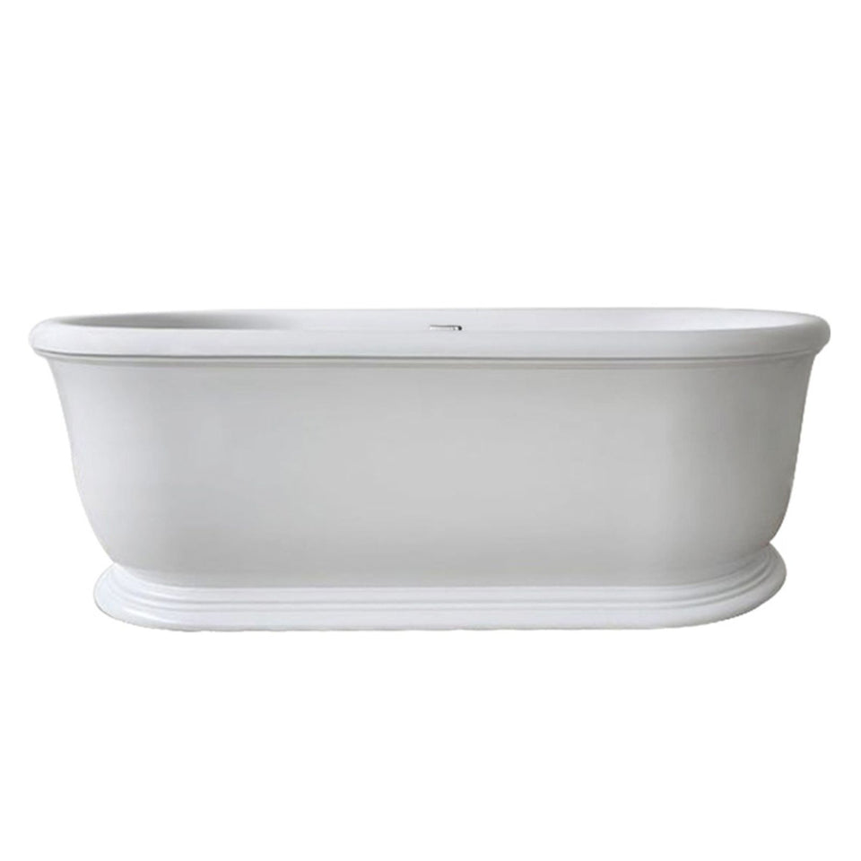 Turner Hastings Camden 180 x 85 TitanCast Bath - Gloss White with Overflow