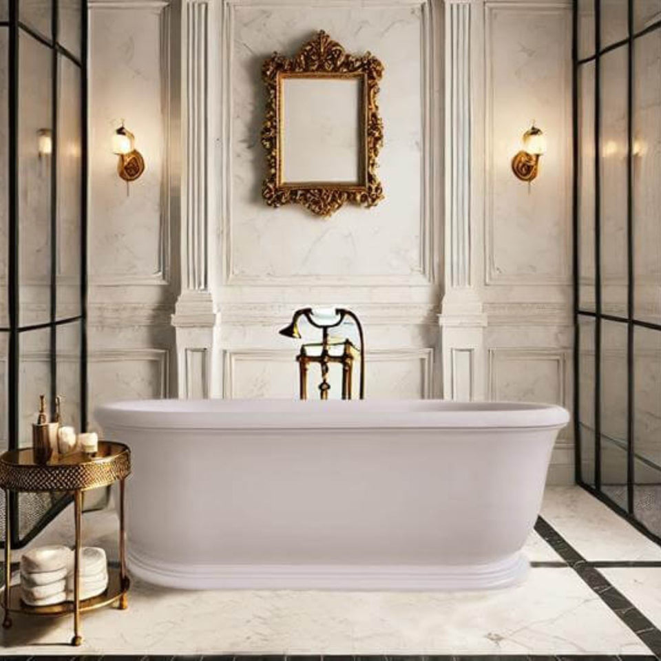 Turner Hastings Camden 180 x 85 TitanCast Bath - Satin Silk White