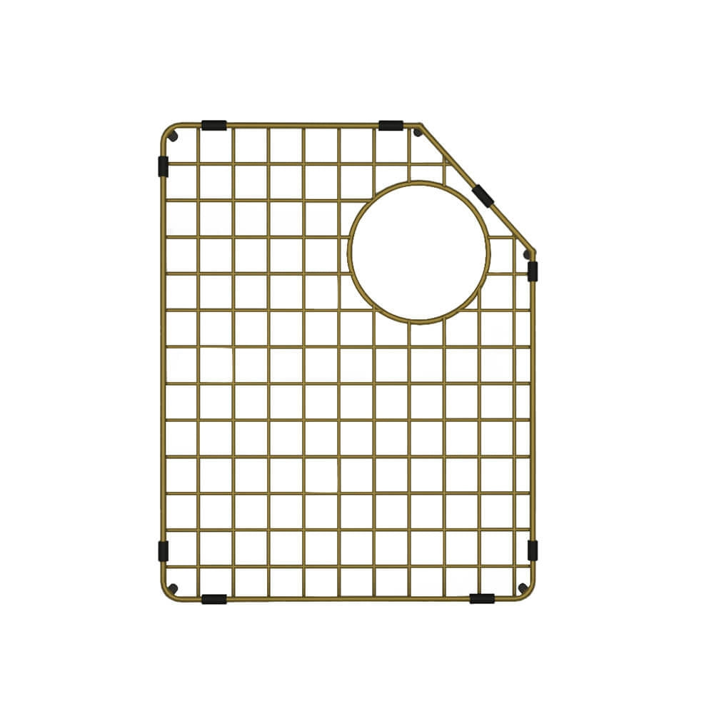 Turner Hastings Chester Stainless Steel Grid 80x50 - LHB - Brushed Brass 4A41312-BB - The Blue Space