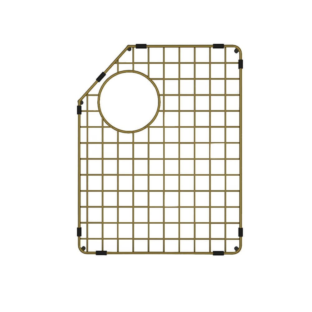 Turner Hastings Chester Stainless Steel Grid 80x50 - RHB - Brushed Brass 4A40312-BB - The Blue Space