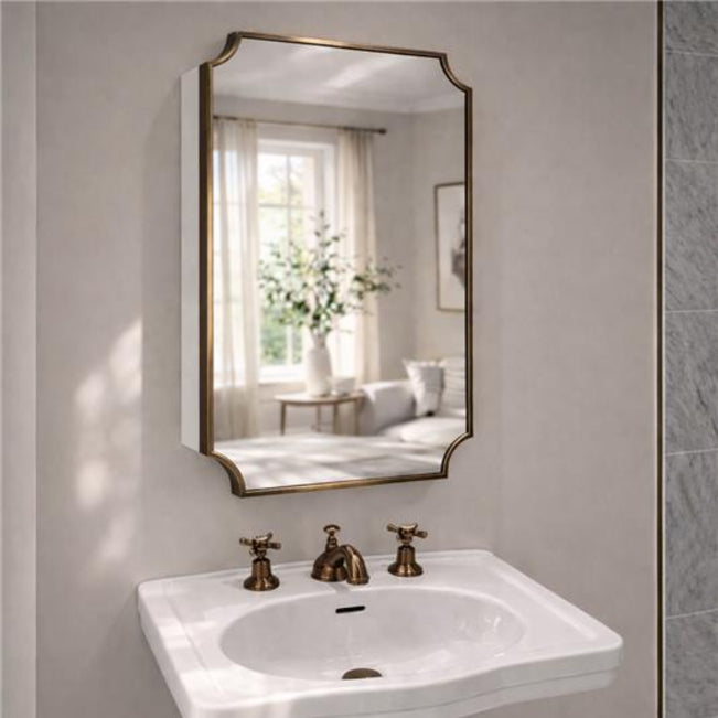 Lifestyle 1 Turner Hastings Claremont 800x500mm Shaving Cabinet - English Bronze CL406SC-EB - The Blue Space