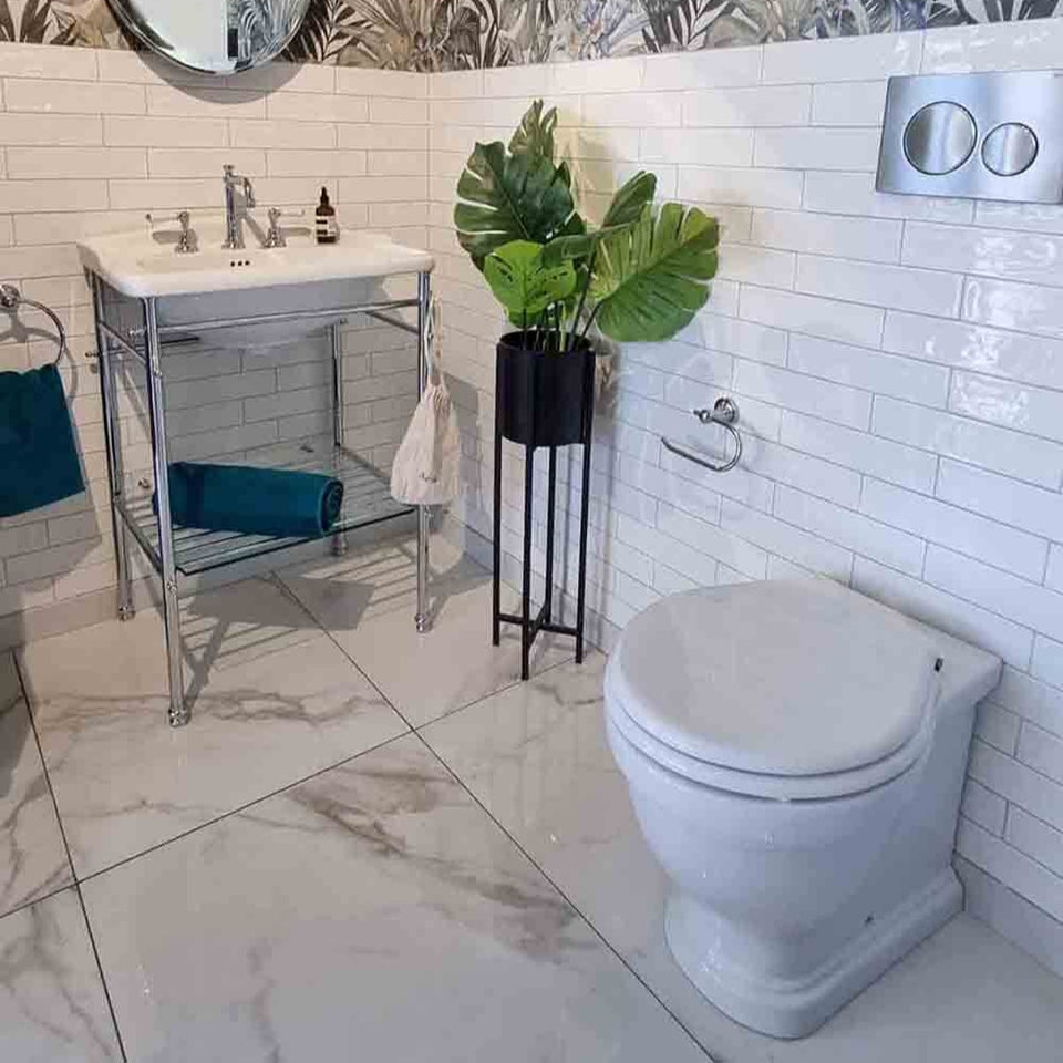 Build Your In-Wall Toilet: Turner Hastings Claremont Wall Faced Toilet Pan with Geberit Sigma Cistern Option