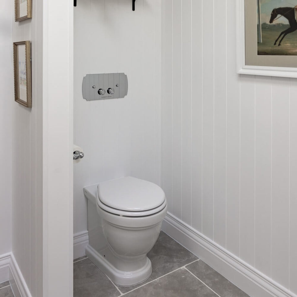 Build Your In-Wall Toilet: Turner Hastings Claremont Wall Faced Toilet Pan with Geberit Sigma Cistern Option