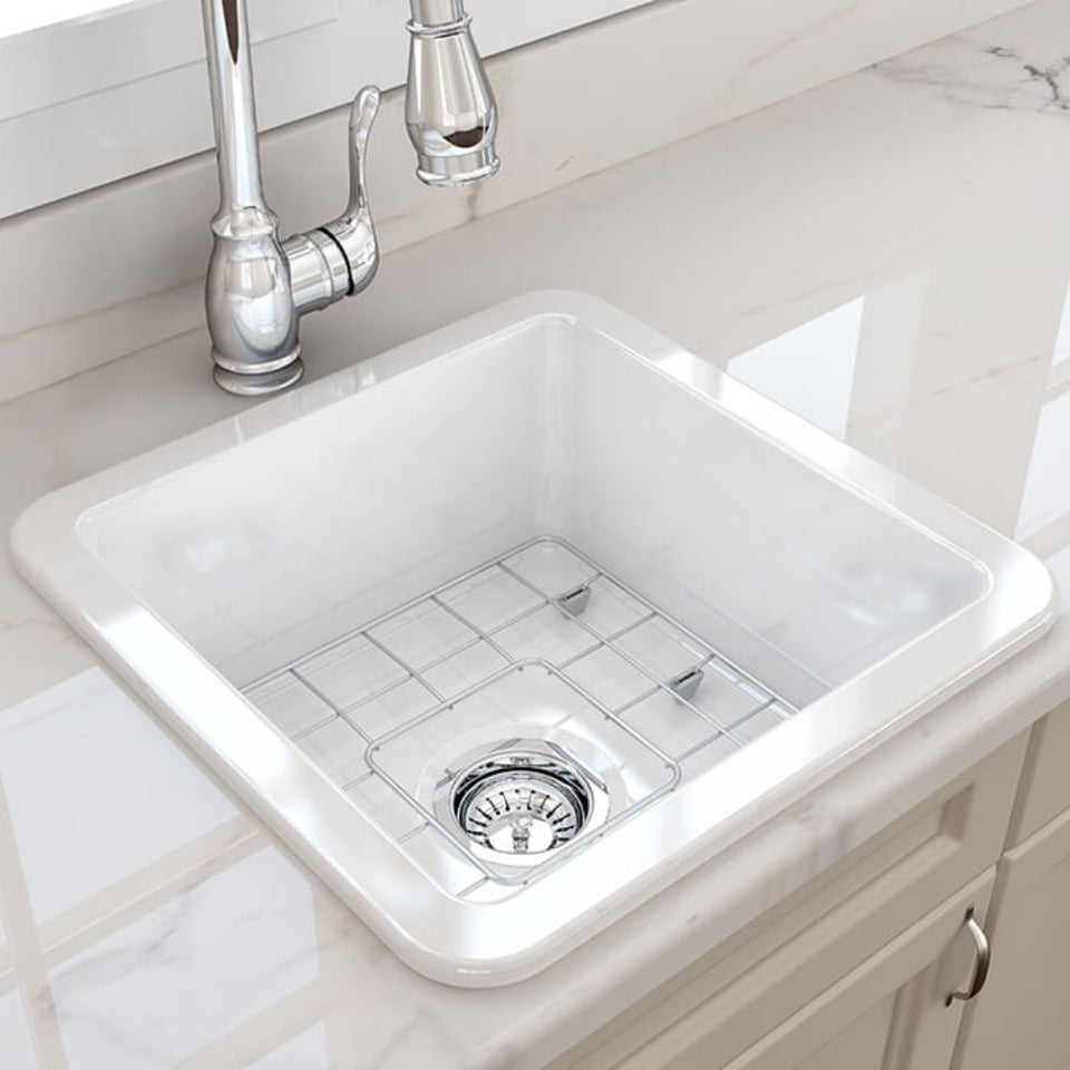 Turner Hastings Cuisine 46 x 46 Inset/Undermount Fine Fireclay Sink
