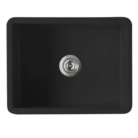 Turner Hastings Cuisine 60 x 46 Inset / Undermount Fine Fireclay Matte Black Sink