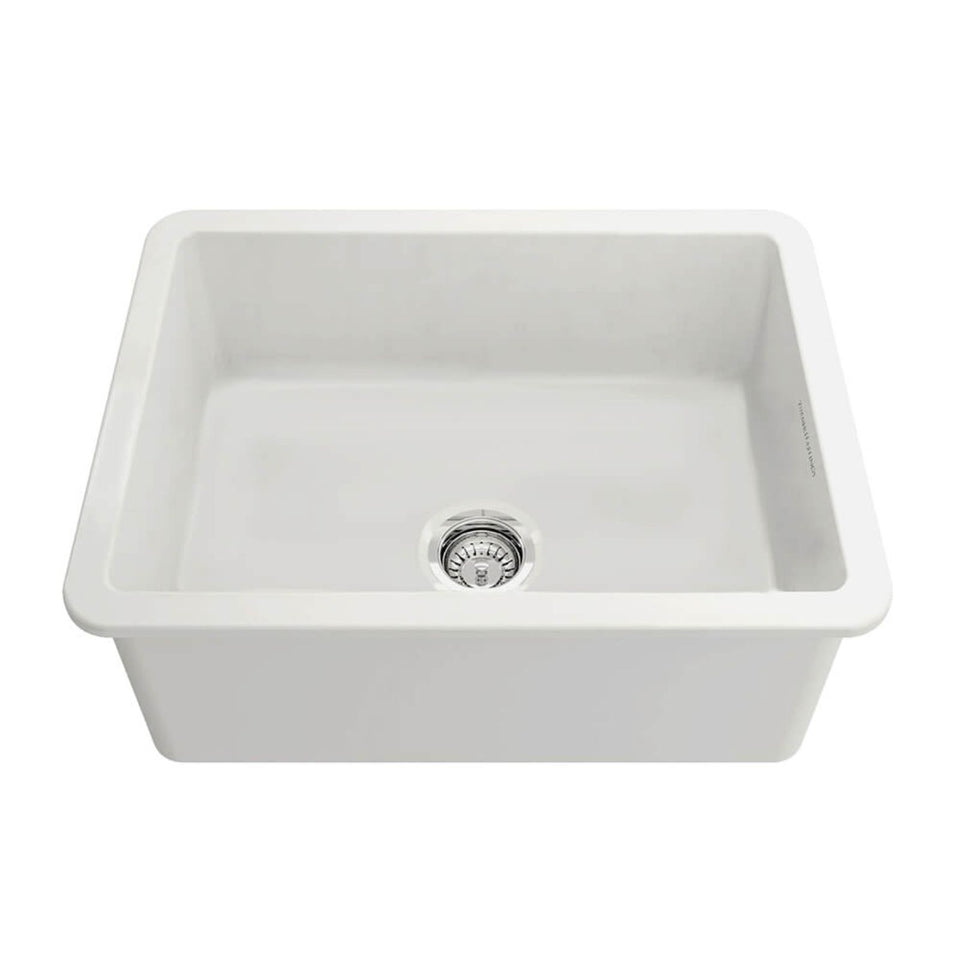 Turner Hastings Cuisine 60 x 46 Inset / Undermount Fine Fireclay Matte White Sink