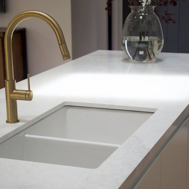 Turner Hastings Cuisine 85 x 46 Double Inset/Undermount Matte White Sink