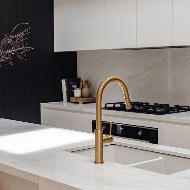 Lifestyle 2 Turner Hastings Cuisine 85 x 46 Double Inset / Undermount Fine Fireclay Matte White Sink CUD853FS-MW - The Blue Space