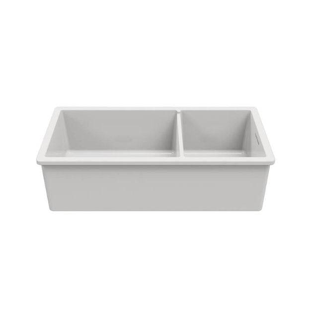 Turner Hastings Cuisine 93 x 48 One And A Half Bowl Inset/Undermount Gloss White Sink