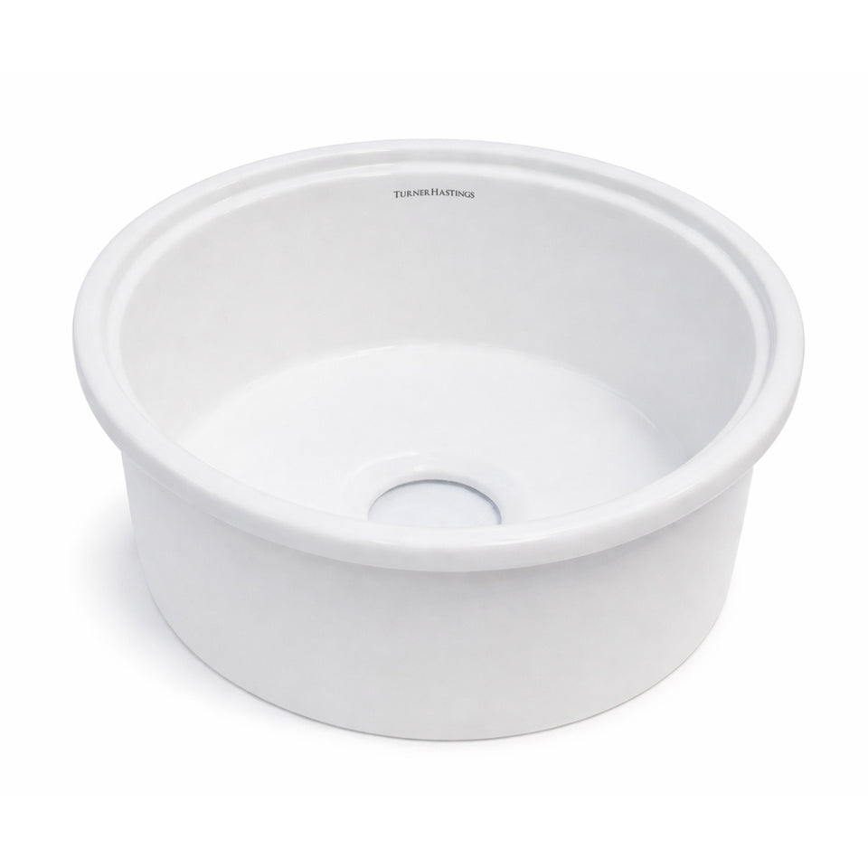 Turner Hastings Cuisine Round 47 Inset/Undermount Matte White Sink