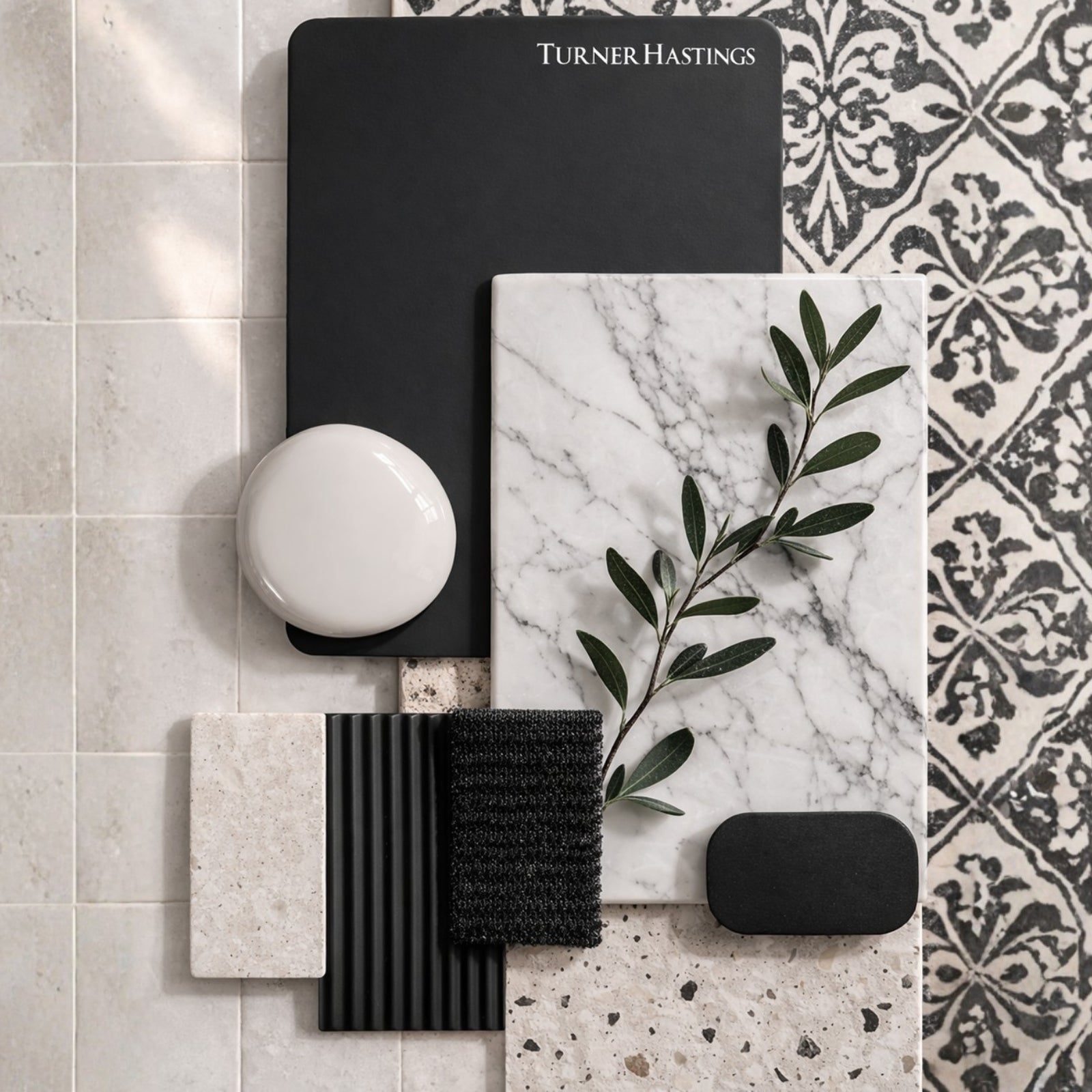 Material Turner Hastings Evara 120 x 53 Wall Hung Vanity with Real Marble Top & Under Counter Basin - Volcanic Ash EV121-VA-1TH - The Blue Space