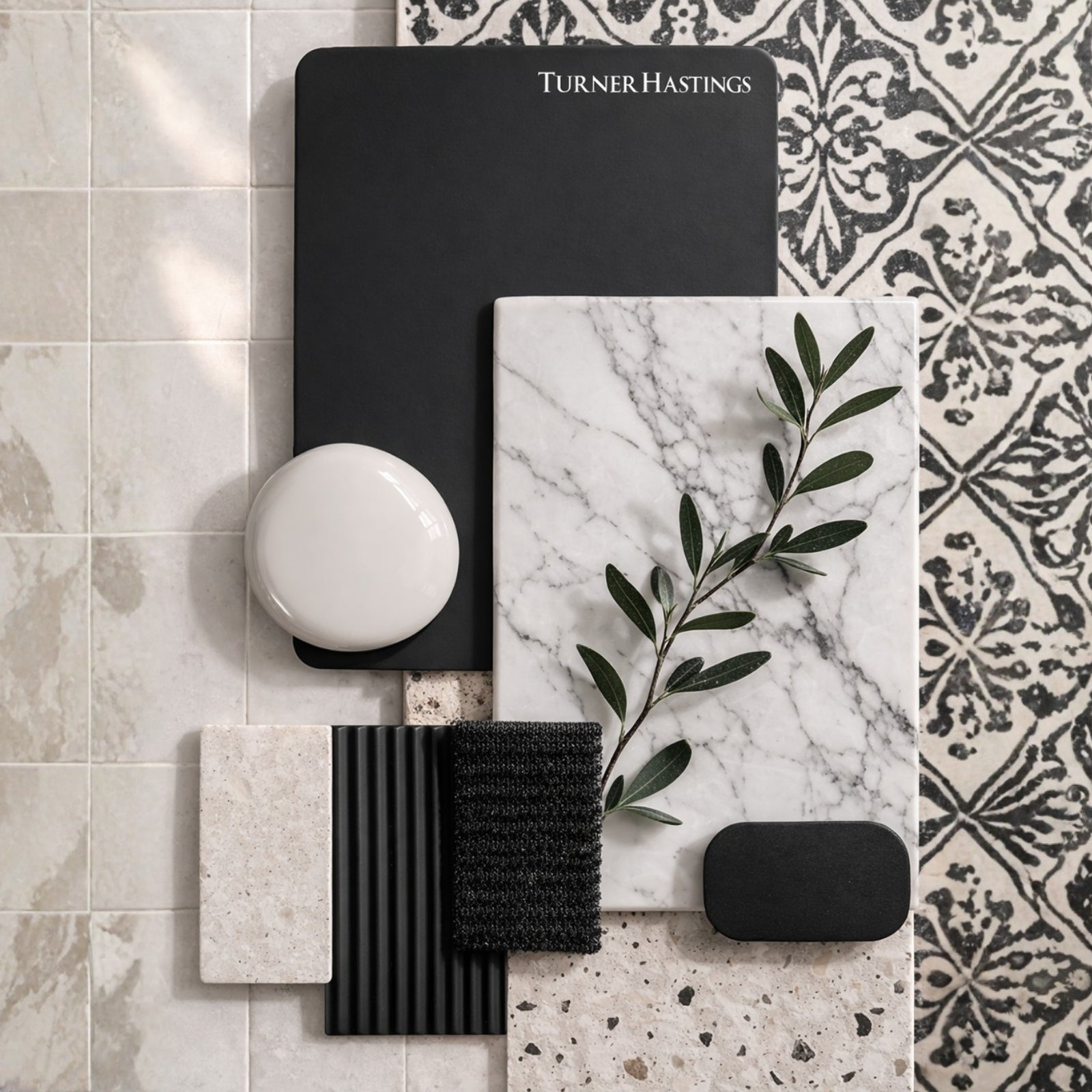 Material Turner Hastings Evara 75 x 53 Wall Hung Vanity with Real Marble Top & Above Counter Basin - Volcanic Ash EV754-VA-NTH - The Blue Space