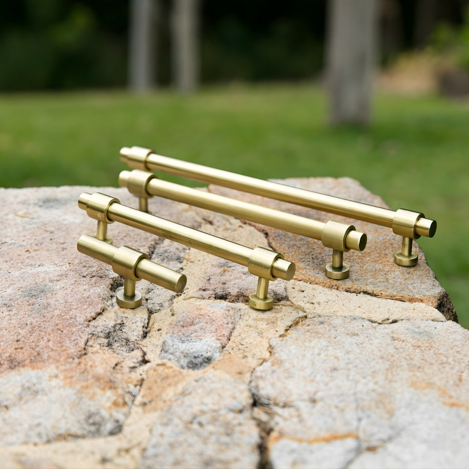Turner Hastings Fanetta 128mm Pull Handle Brushed Brass