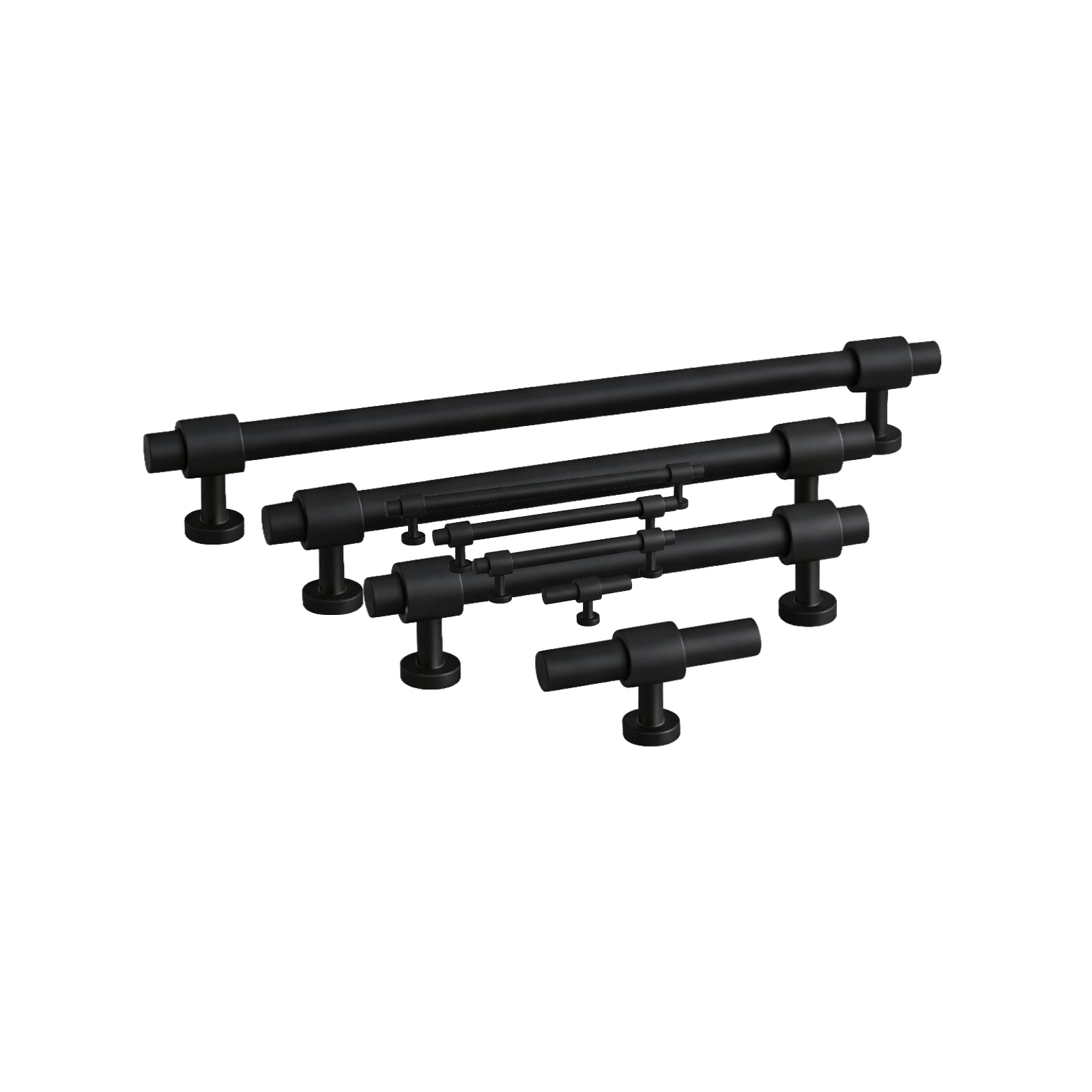 Variations Turner Hastings Fanetta 224mm Pull Handle Matte Black FA224CB-MB - The Blue Space