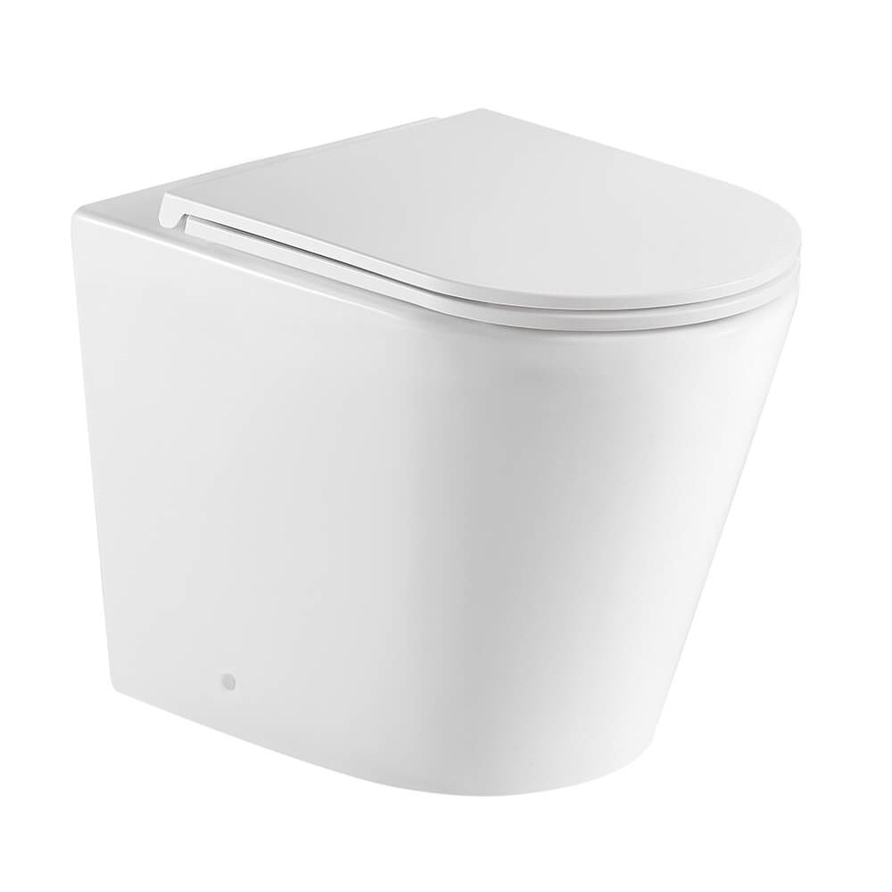 Turner Hastings Fino WhisperFlush Gloss White Floor Pan with Thin Seat FT500FP-GW-N - The Blue Space