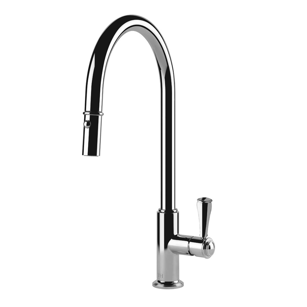 Turner Hastings Ludlow Pull Out Sink Mixer with Metal Lever Handle - Chrome LU113PM-S-CH - The Blue Space