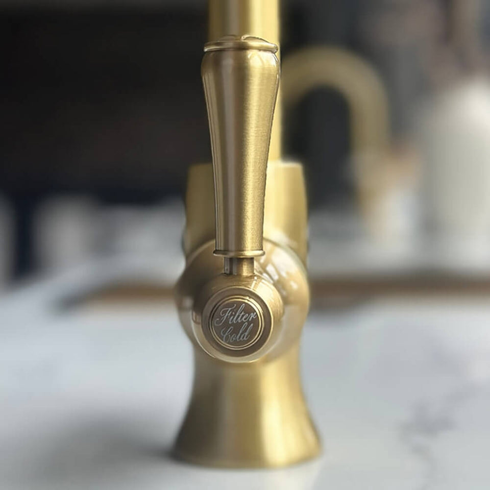 Turner Hastings Ludlow Purifier Mixer with Filter Cartridge - Brushed Brass