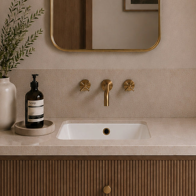 Main Turner Hastings Mini Agres 44x26 Under Counter Basin - Matte White 118943-MW - The Blue Space