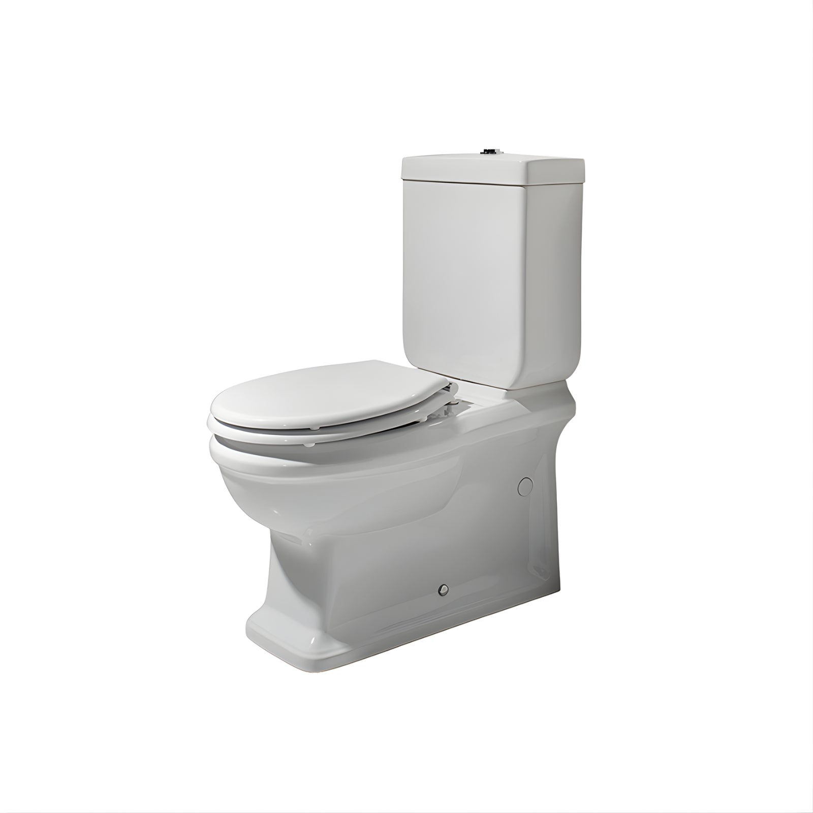 Turner Hastings Stafford Back To Wall Toilet Suite - Gloss White With Chrome Hinges ST675BTW-GW - The Blue Space