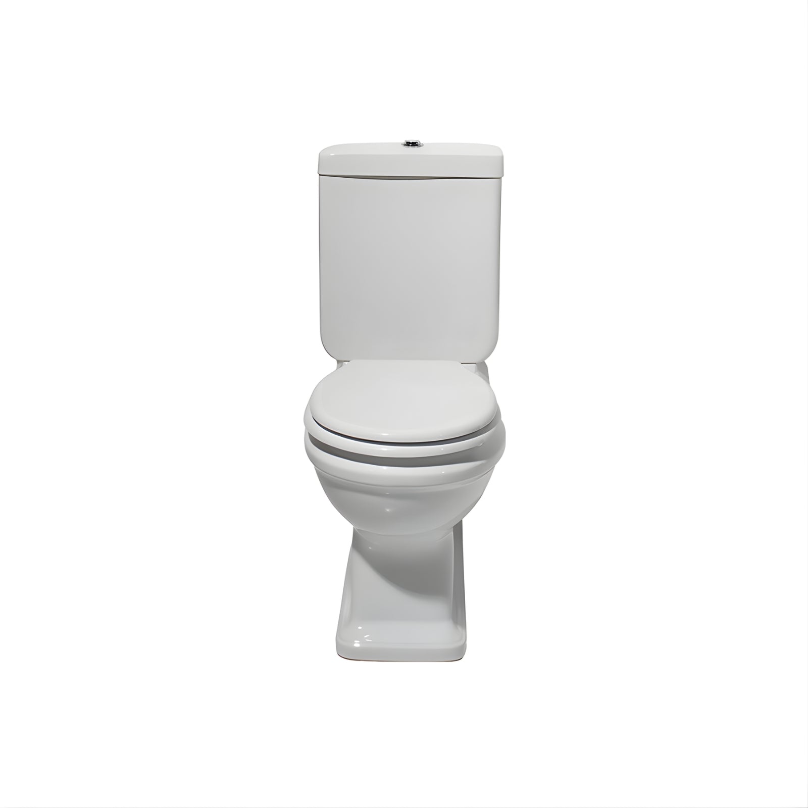 Front Turner Hastings Stafford Back To Wall Toilet Suite - Gloss White With Chrome Hinges ST675BTW-GW - The Blue Space