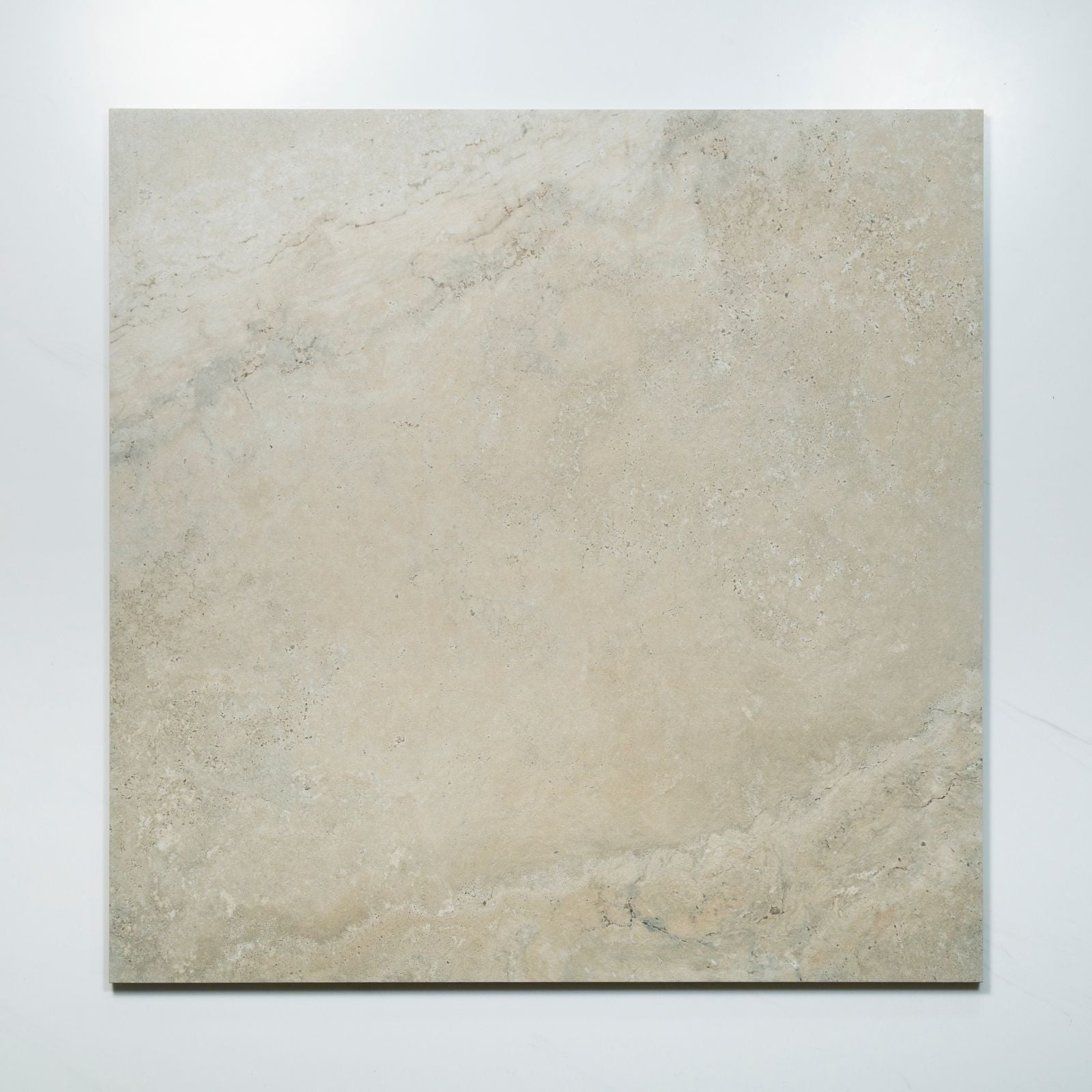 No Hand Tuscan Beige Travertine Look Tile 600mm x 600mm External 6CRWBEX - The Blue Space