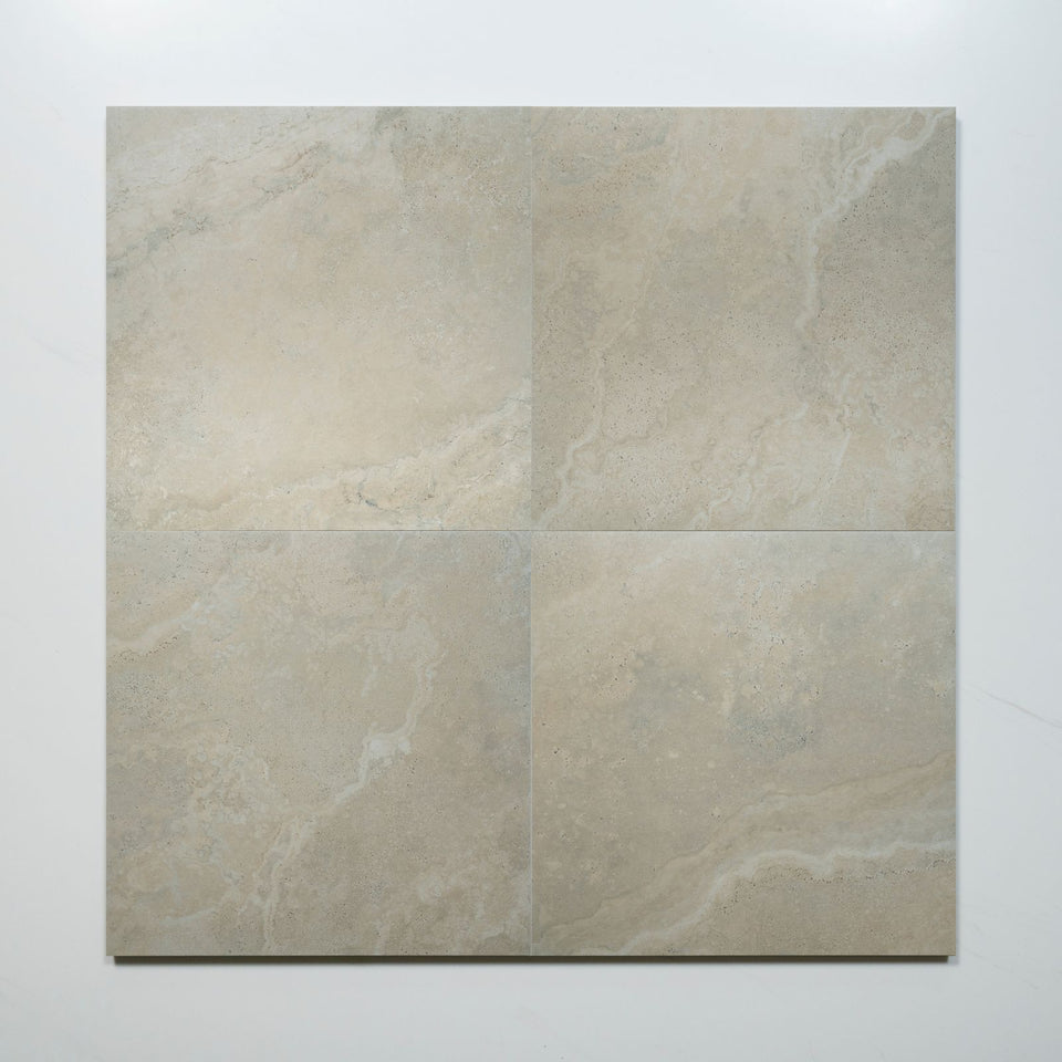 Tuscan Beige Travertine Look Tile 600mm x 600mm External