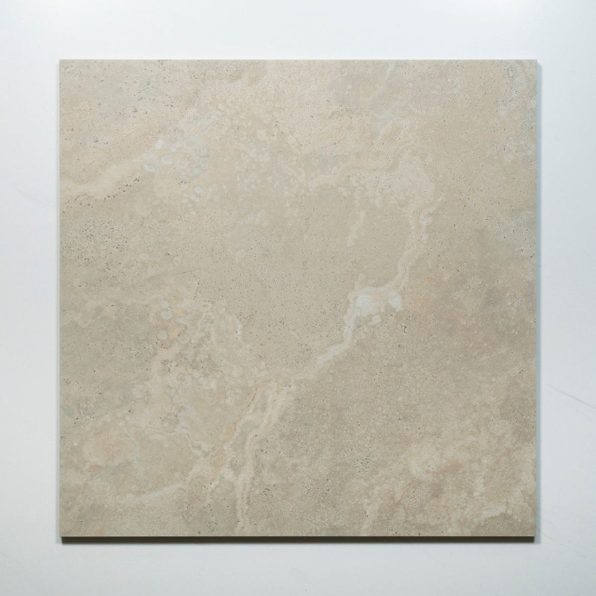 No Hand Tuscan Beige Travertine Look Tile 600mm x 600mm 6CRWBEM - The Blue Space