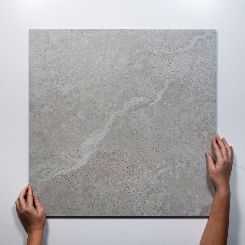 Tuscan Grey Travertine Look Tile 600mm x 600mm External