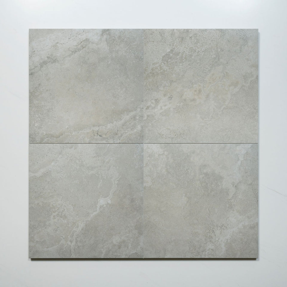 Tuscan Grey Travertine Look Tile 600mm x 600mm