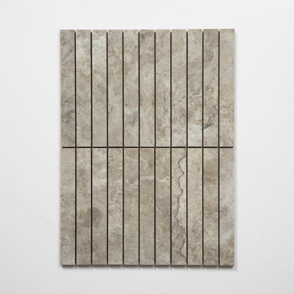 Valerie Grey Porcelain Finger Mosaics P5 392 x 295mm sheets