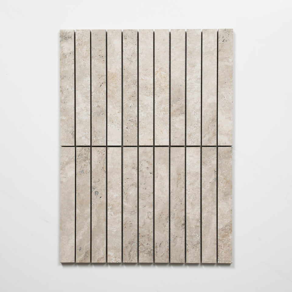 Valerie Ivory Porcelain Finger Mosaics P5 392 x 295mm sheets