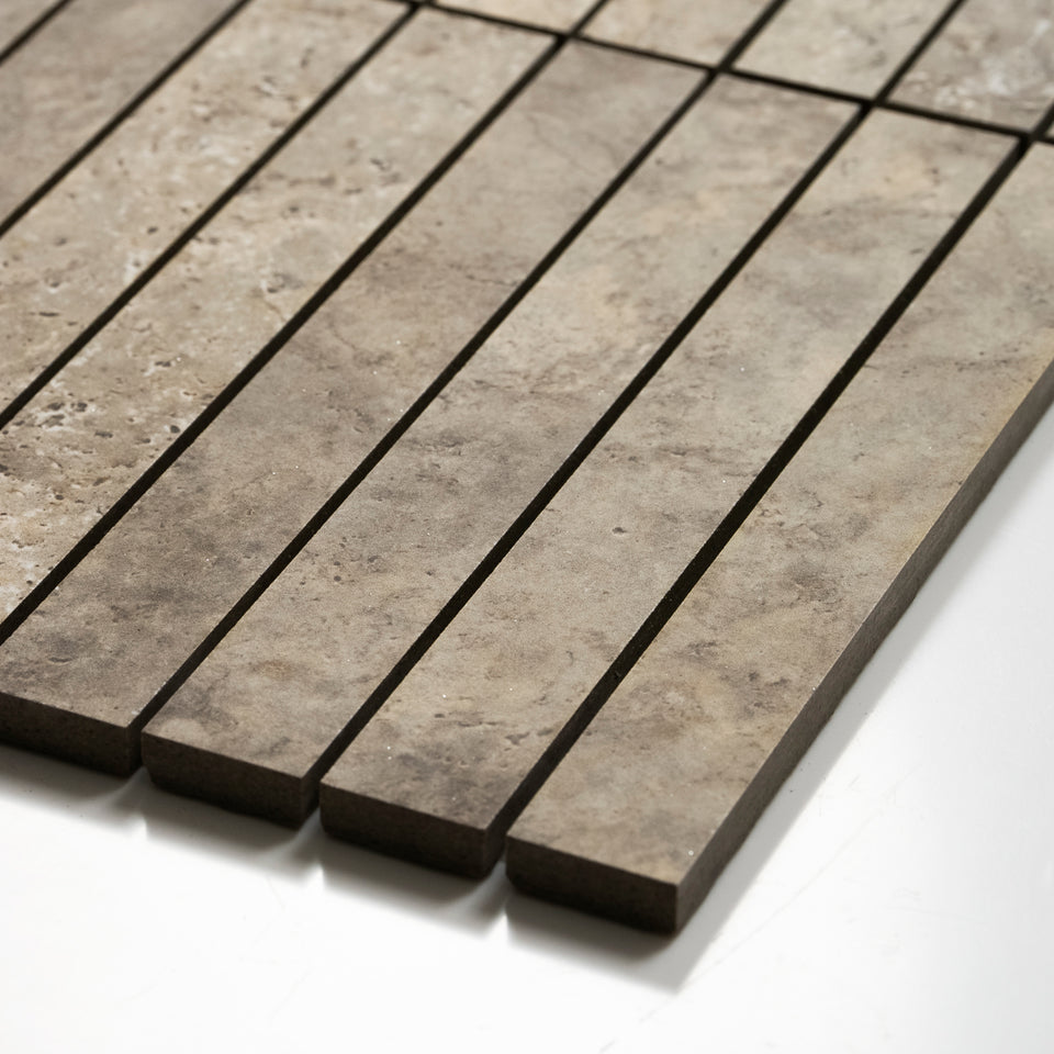 Valerie Rustic Porcelain Finger Mosaics P5 392 x 295mm sheets