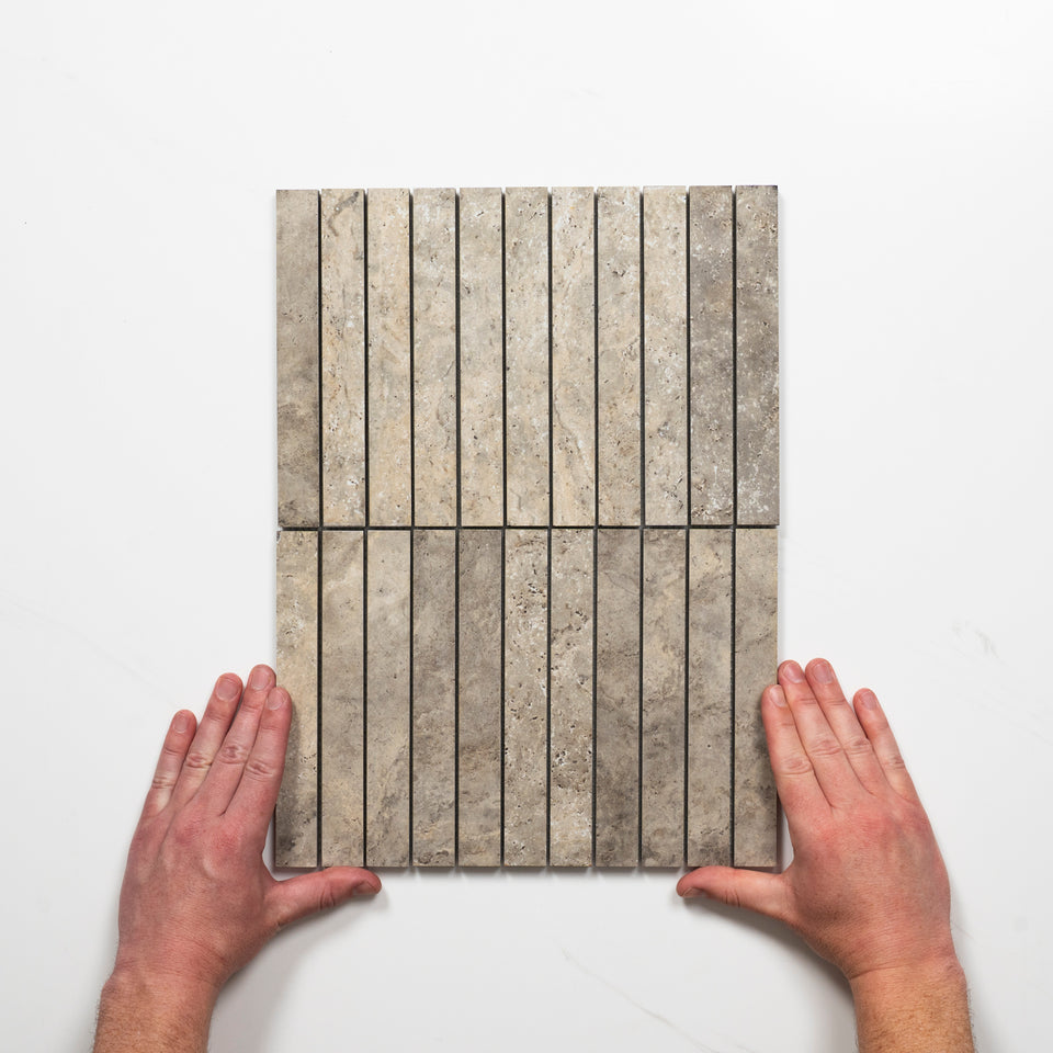 Valerie Rustic Porcelain Finger Mosaics P5 392 x 295mm sheets