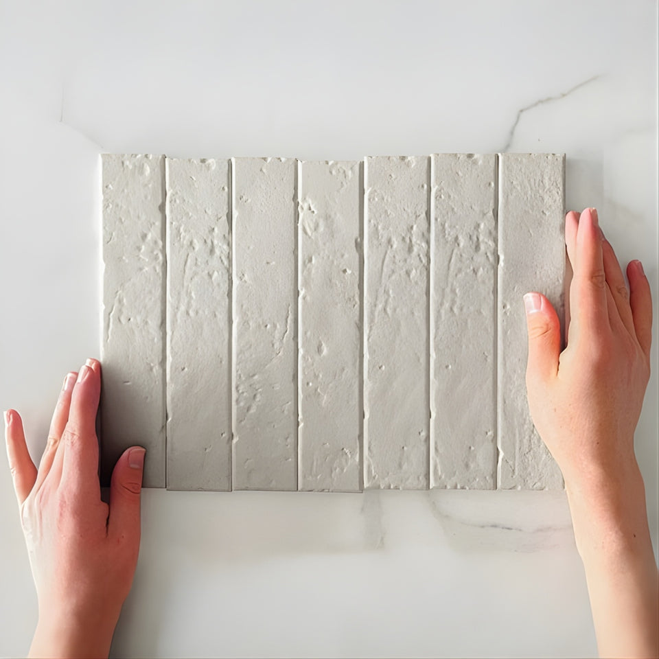 Vanilla Blaire Brick Tile Textured Matte 45 x 230 x 8mm Porcelain