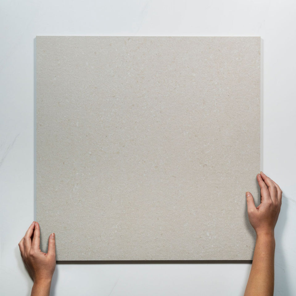 Vela Cream Matte Porcelain Tile 600 x 600mm