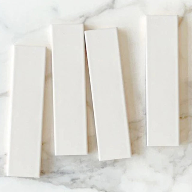 White Bella Subway Tile Matte 65 x 265 x 7mm Ceramic