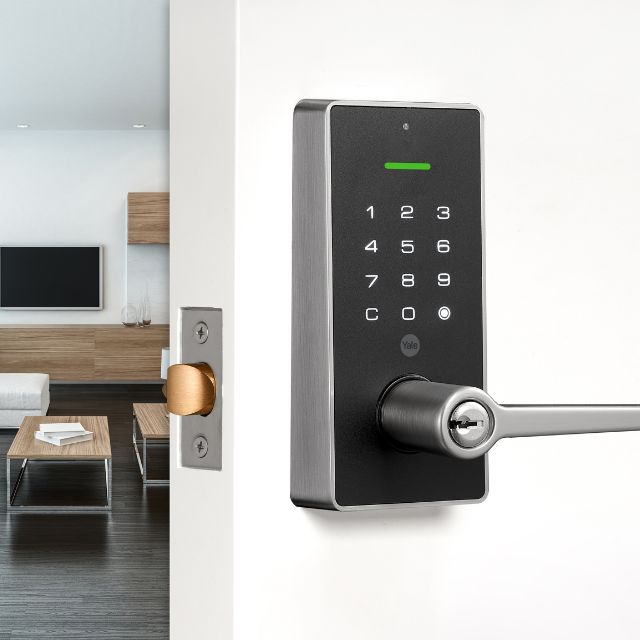 Lifestyle Yale Libi Digital Lever Keyed Satin Nickel YLBL226NRSN - The Blue Space