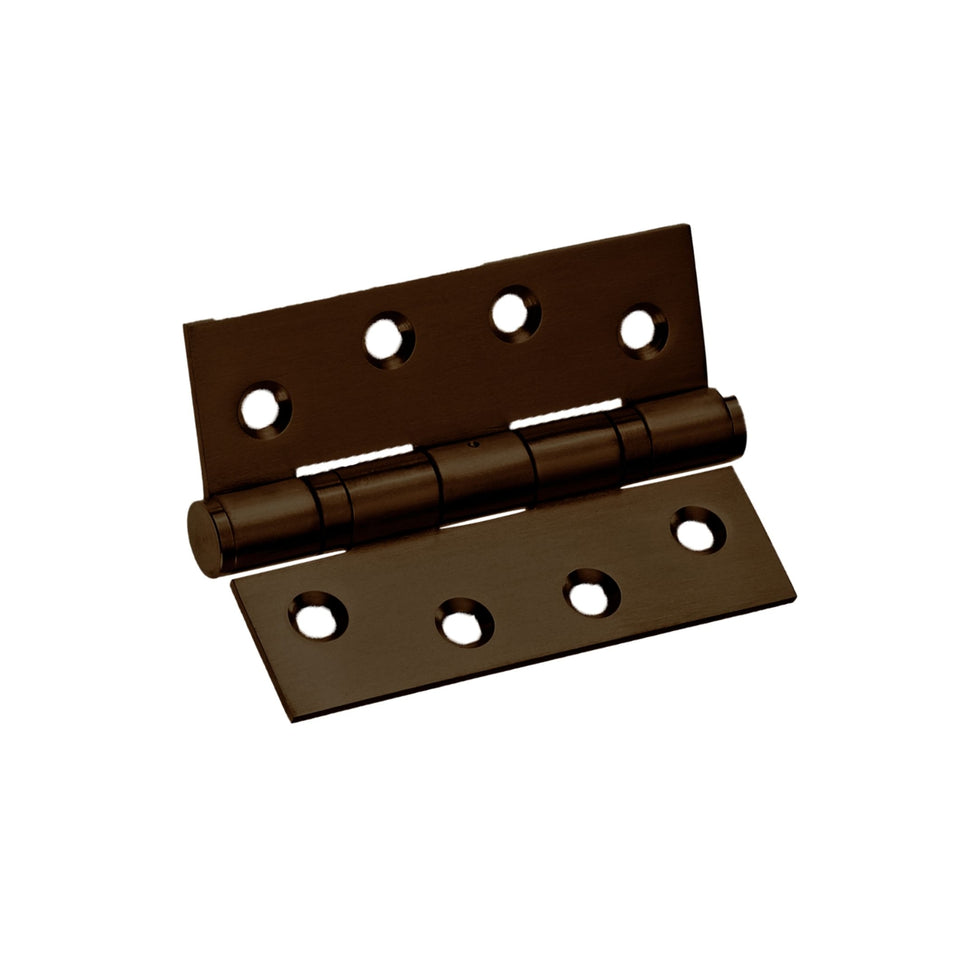 Zanda Bearing Hinge, Fixed Pin - 100 x 75 x 2.5mm Ember Bronze