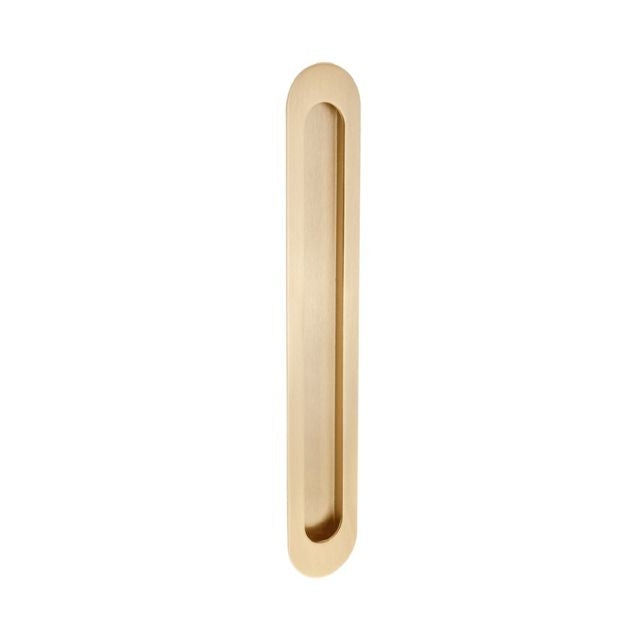 Zanda Duke Flush Pull 250 x 40mm Satin Brass