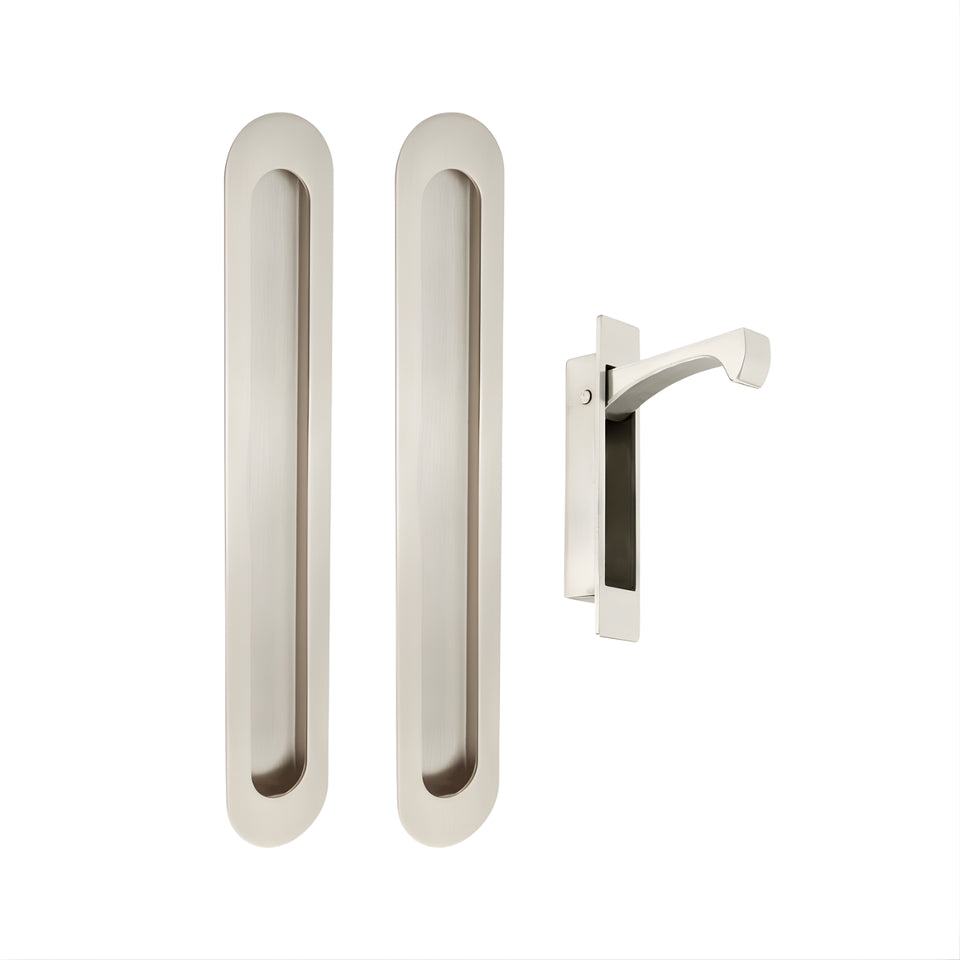 Zanda Duke Flush Pull Kit 250 x 40mm Stainless Steel