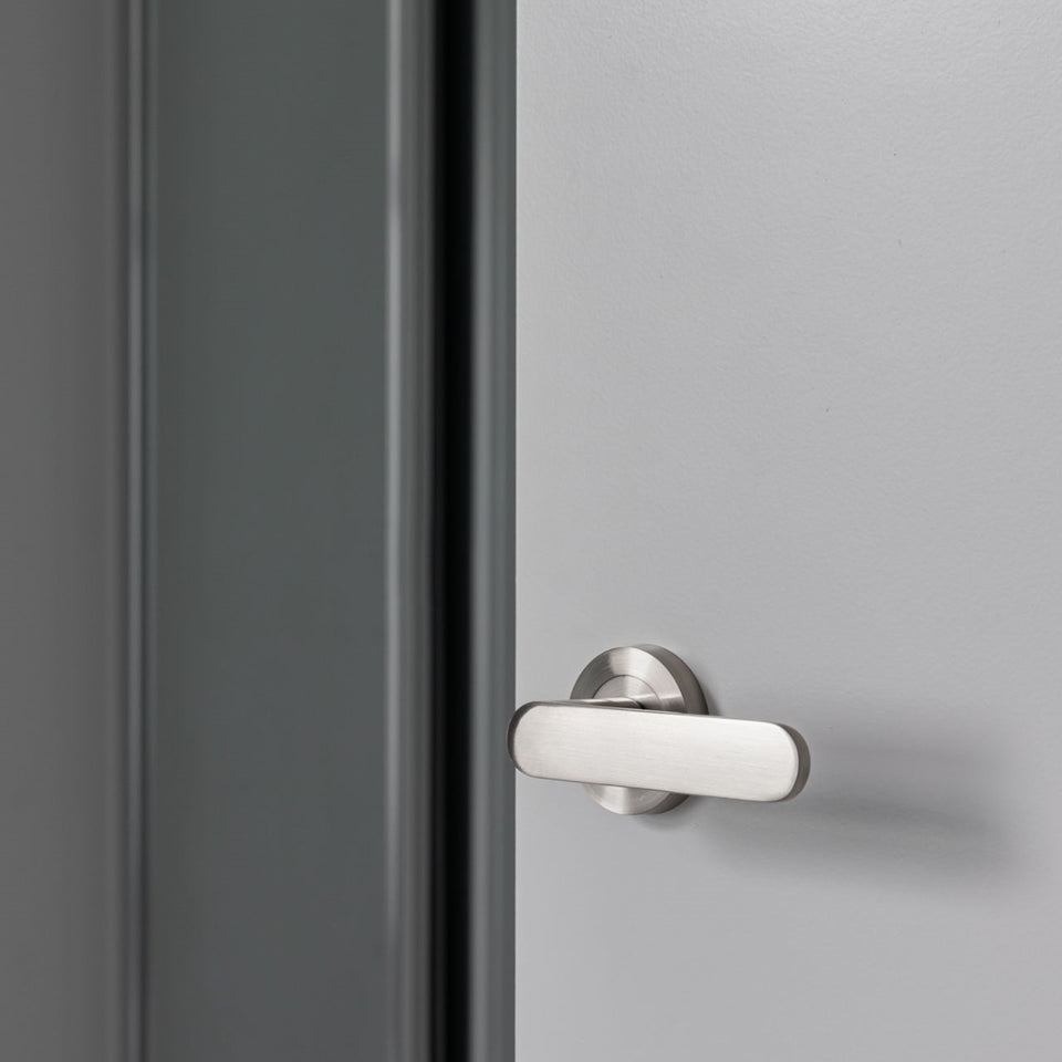 Zanda Duke Passage Door Handle Set Brushed Nickel