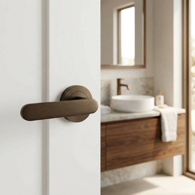 Lifestyle Zanda Duke Passage Door Handle Set Ember Bronze 10091.EB - The Blue Space