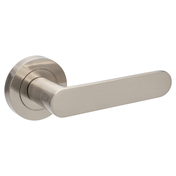 Zanda Duke Privacy Door Handle Set Brushed Nickel 10092.BN - The Blue Space