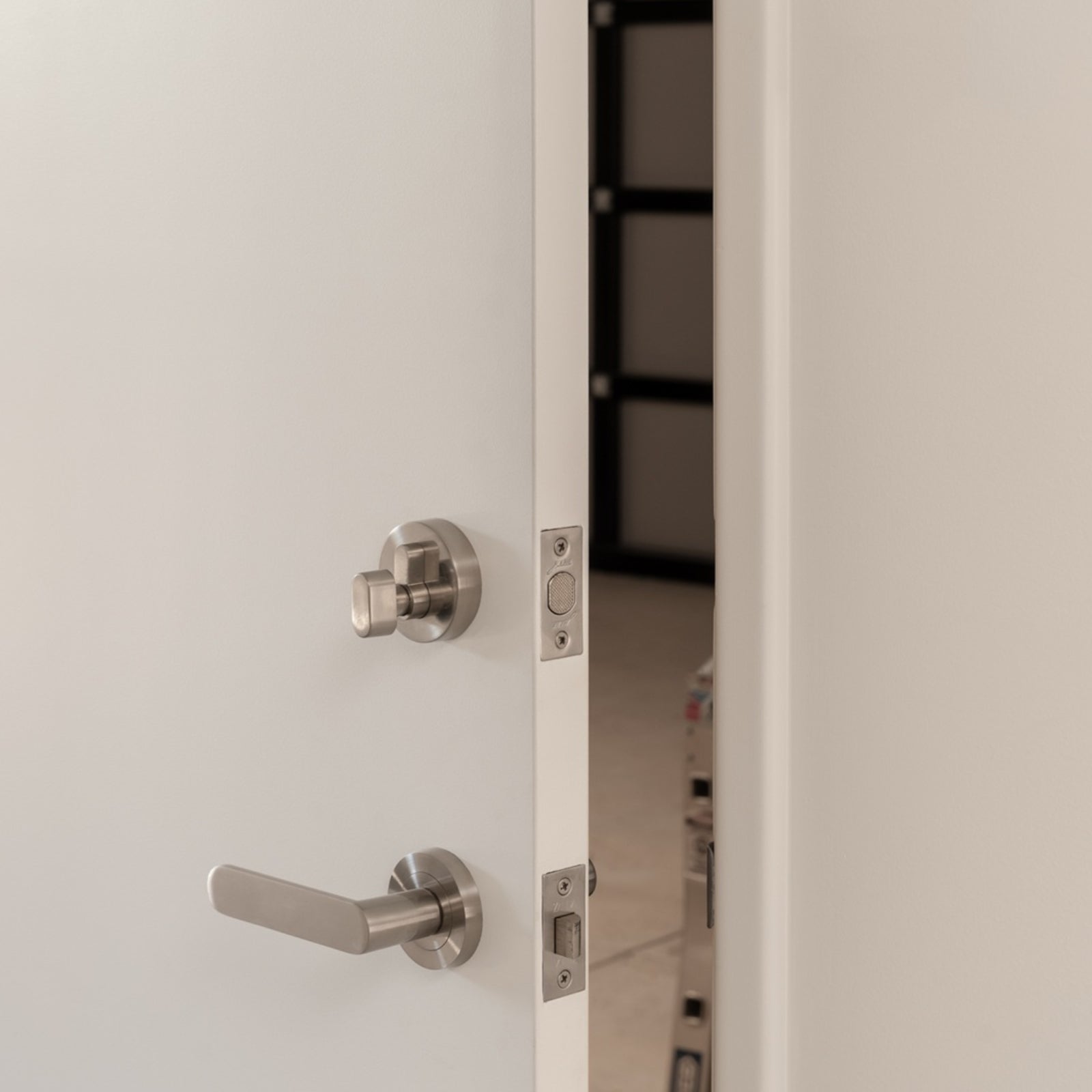 Lifestyle 3 Zanda Duke Privacy Door Handle Set Brushed Nickel 10092.BN - The Blue Space
