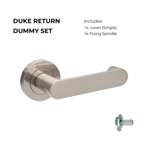 Zanda Duke Return Dummy Lever Brushed Nickel