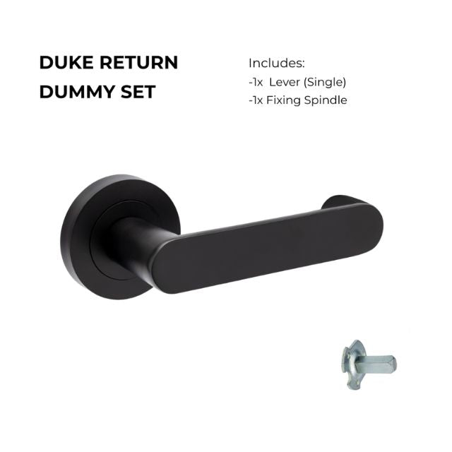 Zanda Duke Return Dummy Lever Matte Black