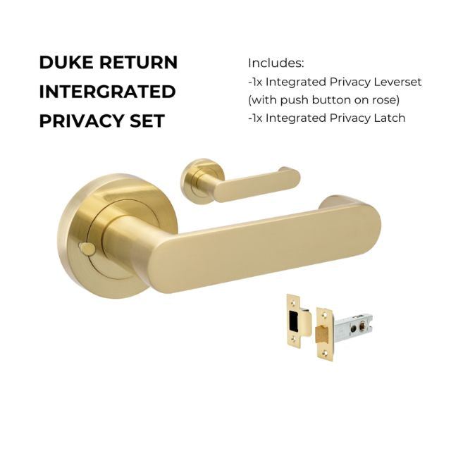 Zanda Duke Return Privacy Set Satin Brass