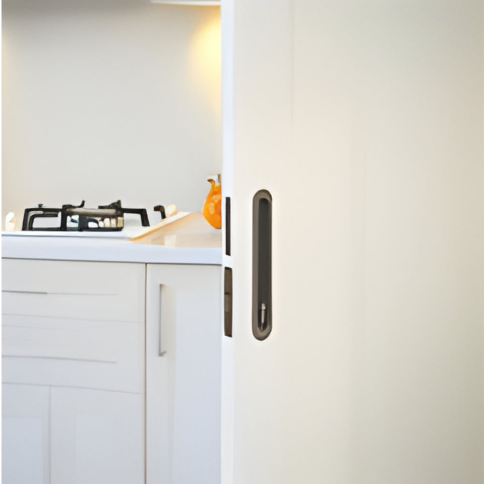 Zanda Duke Sliding Door Euro Lock Kit 250 x 40mm Graphite Nickel