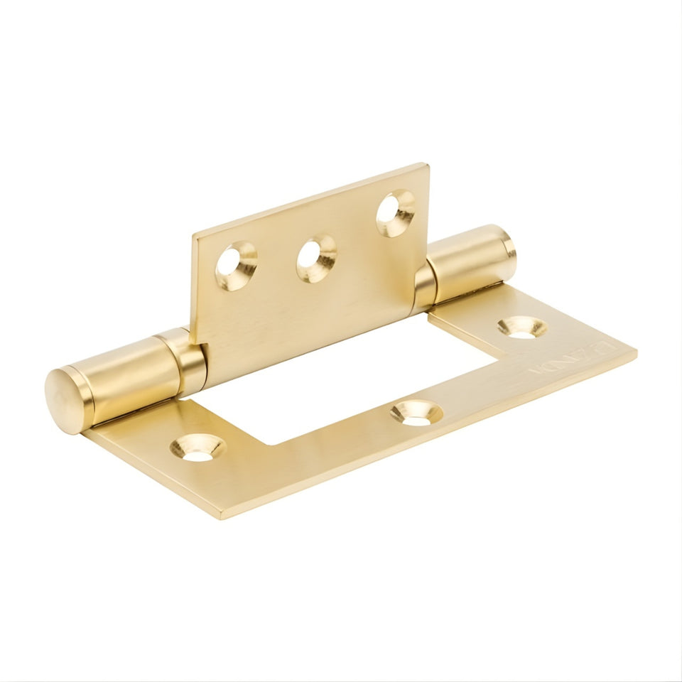 Zanda Fast-fix Bearing Hinge 100 x 70mm Satin Brass