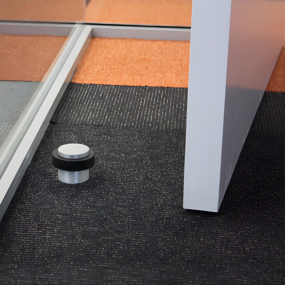 Zanda Floor Mounted Door Stop Brushed Nickel